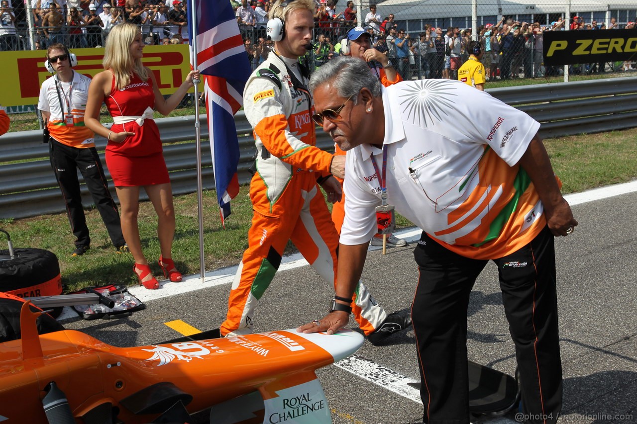 GP ITALIA, 09.09.2012- Gara,  Vijay Mallya (IND), Chairman e Managine Director Force India 