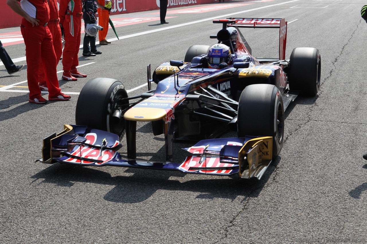 GP ITALIA, 09.09.2012- Gara,  Daniel Ricciardo (AUS) Scuderia Toro Rosso STR7 