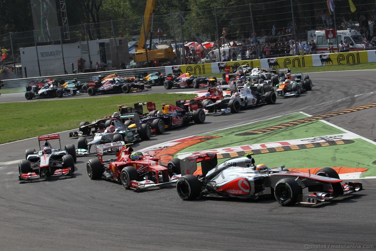 GP ITALIA, 09.09.2012- Gara,  Start of the race 