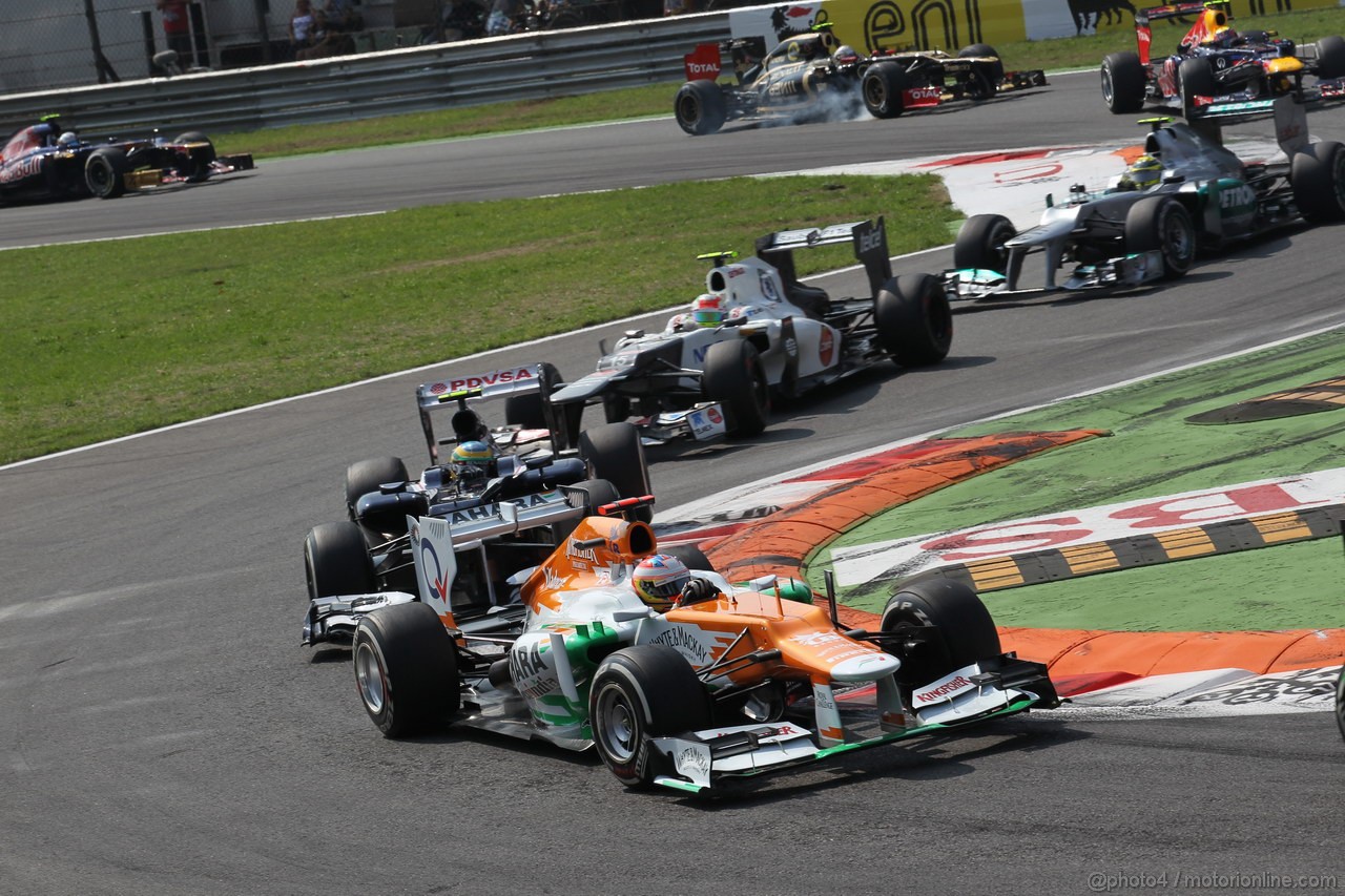 GP ITALIA, 09.09.2012- Gara,  Paul di Resta (GBR) Sahara Force India F1 Team VJM05 