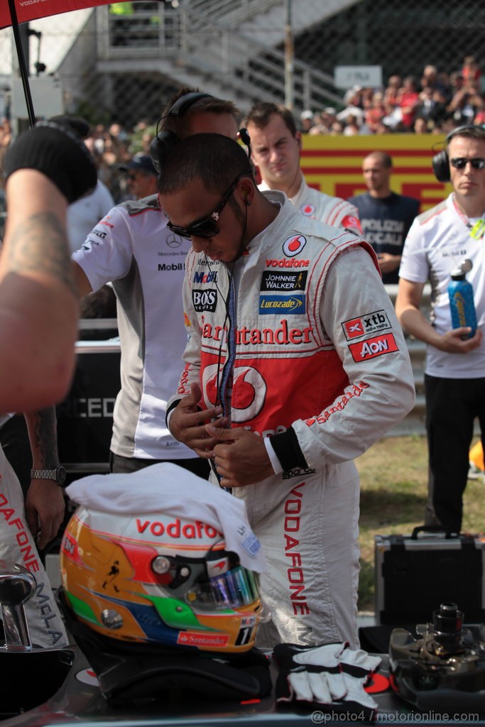 GP ITALIA, 09.09.2012- Gara,  Lewis Hamilton (GBR) McLaren Mercedes MP4-27 