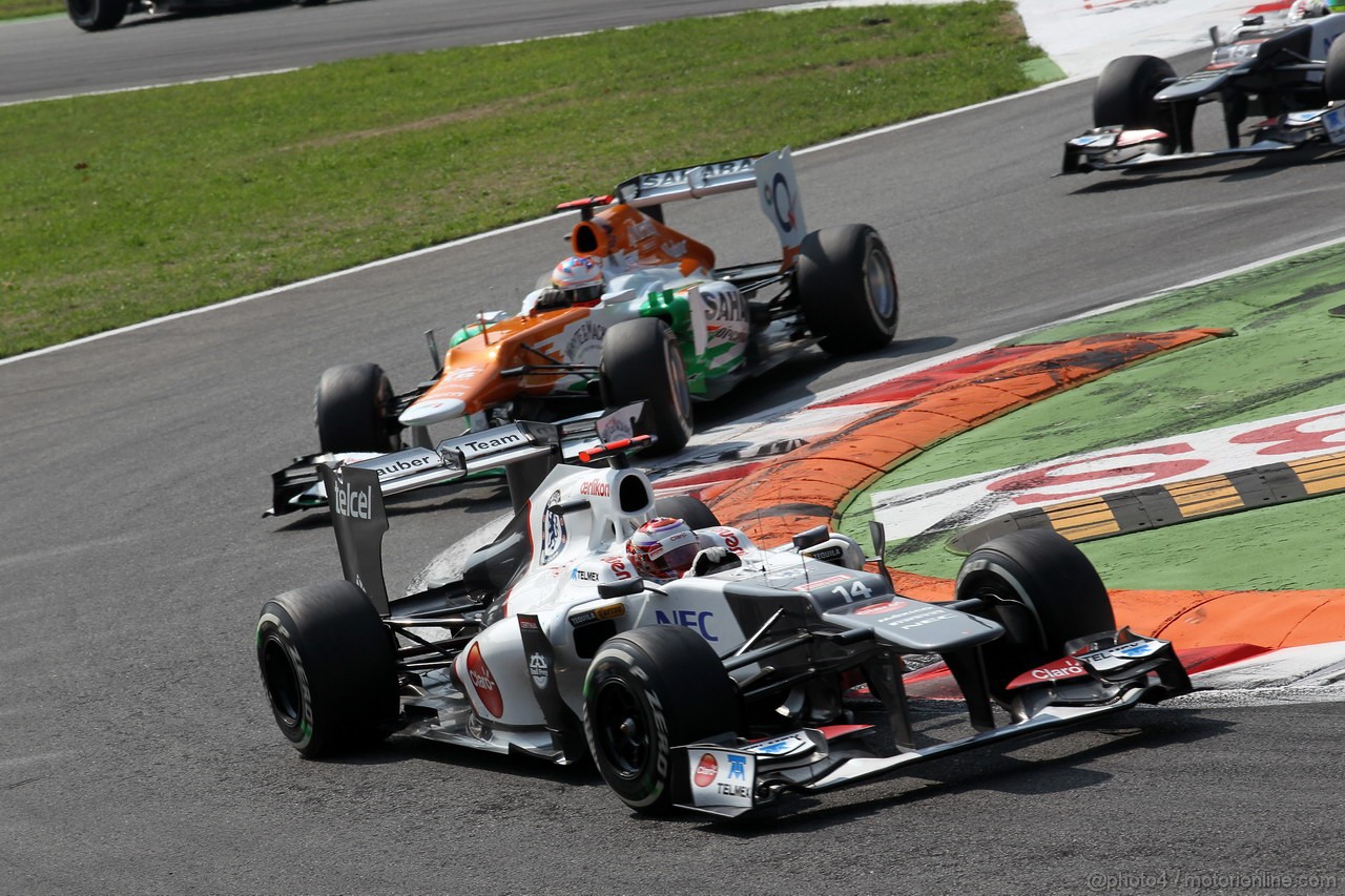 GP ITALIA, 09.09.2012- Gara,  Kamui Kobayashi (JAP) Sauber F1 Team C31 