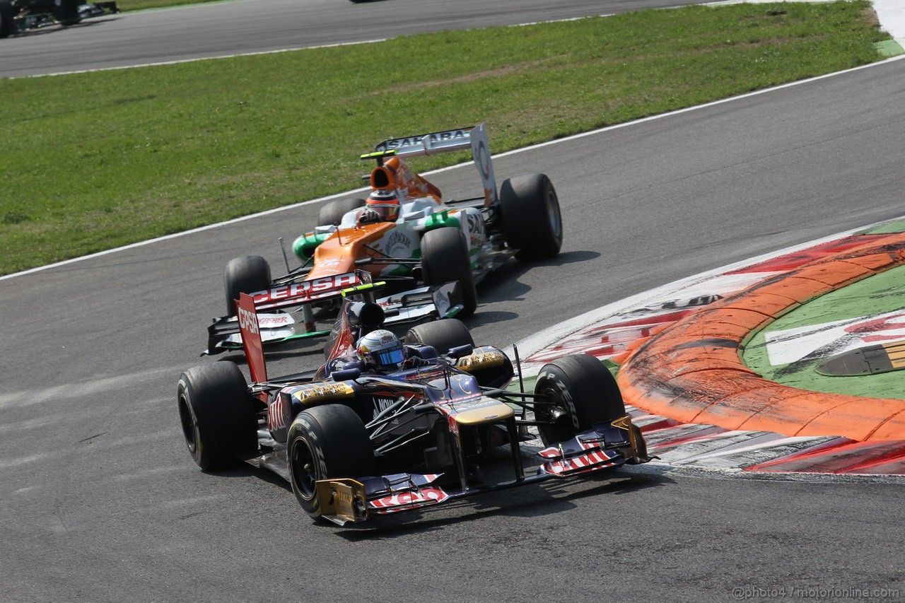 GP ITALIA, 09.09.2012- Gara,  Jean-Eric Vergne (FRA) Scuderia Toro Rosso STR7 