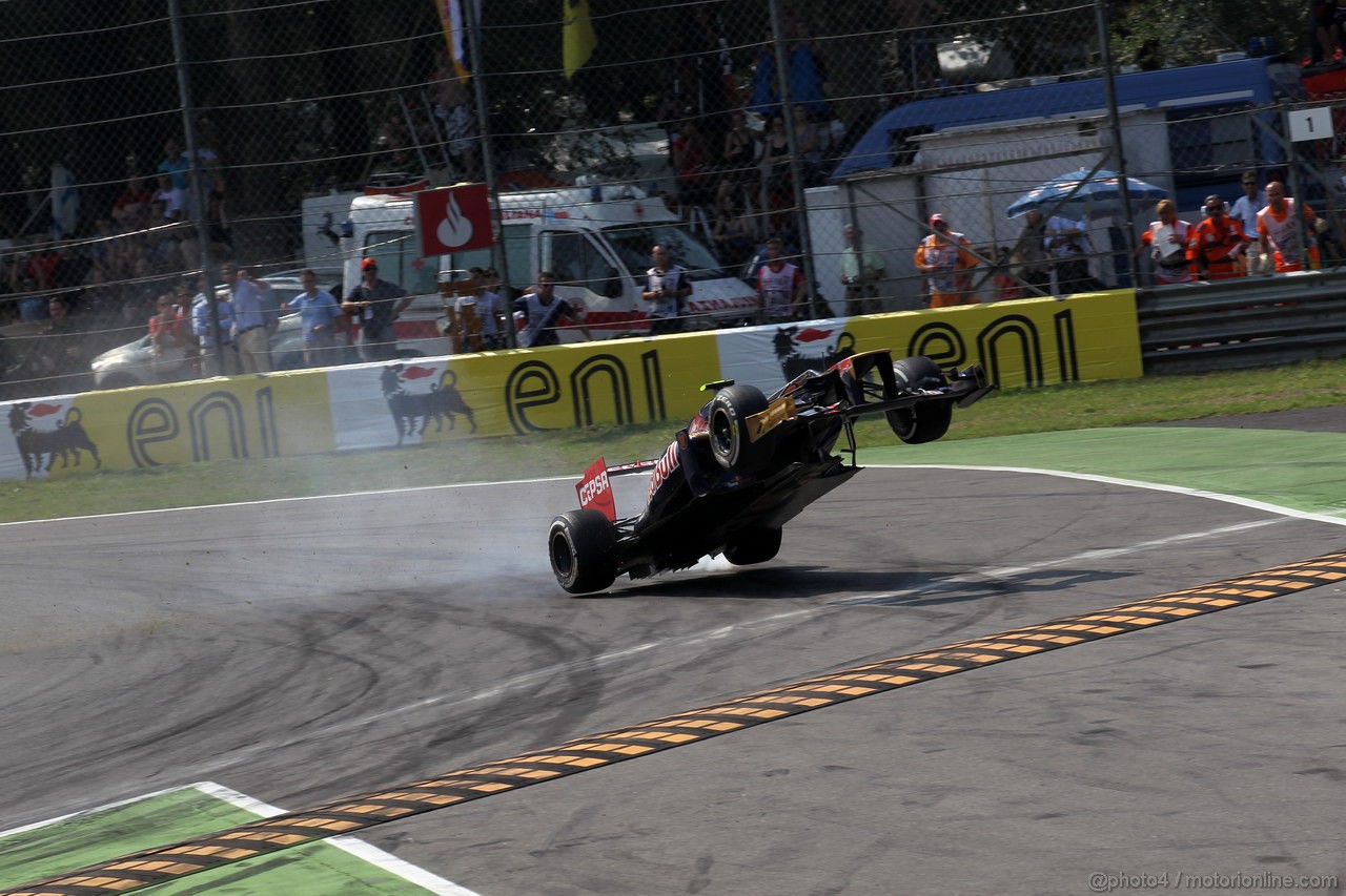 GP ITALIA, 09.09.2012- Gara,  Jean-Eric Vergne (FRA) Scuderia Toro Rosso STR7