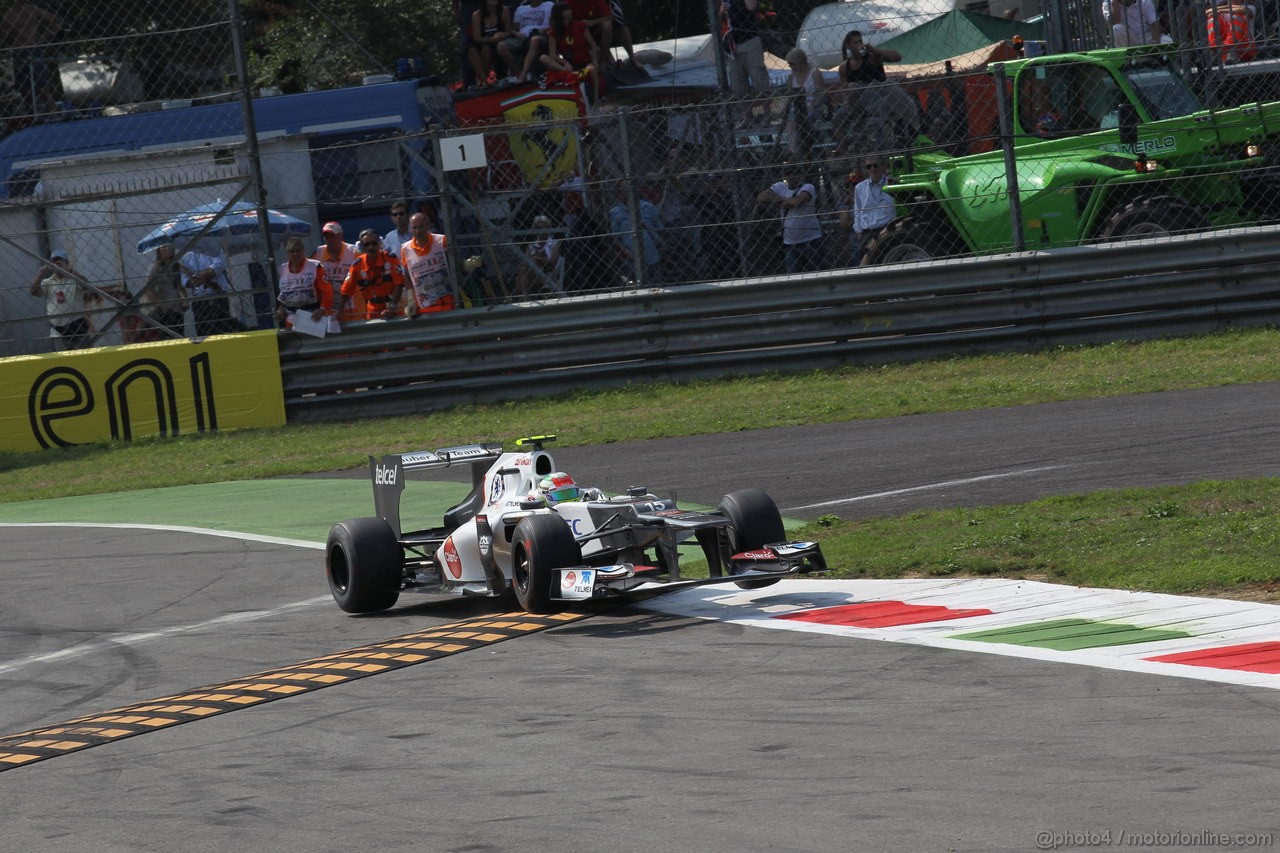 GP ITALIA, 09.09.2012- Gara,  Sergio Prez (MEX) Sauber F1 Team C31 