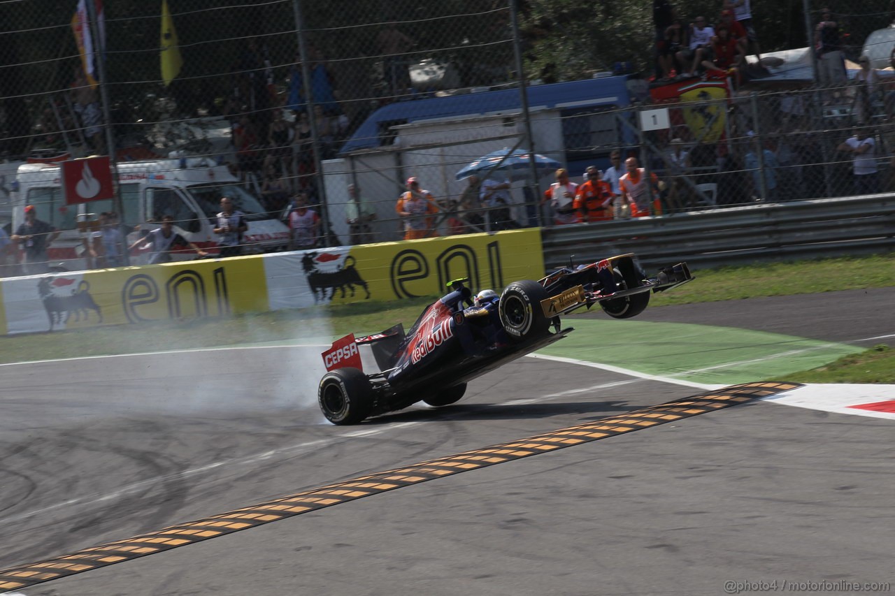 GP ITALIA, 09.09.2012- Gara,  Jean-Eric Vergne (FRA) Scuderia Toro Rosso STR7 