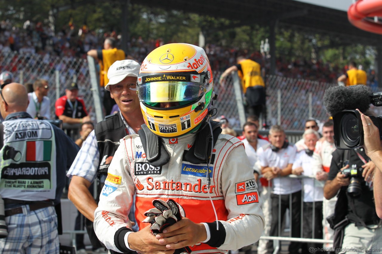 GP ITALIA, 09.09.2012- Gara, Lewis Hamilton (GBR) McLaren Mercedes MP4-27 vincitore 