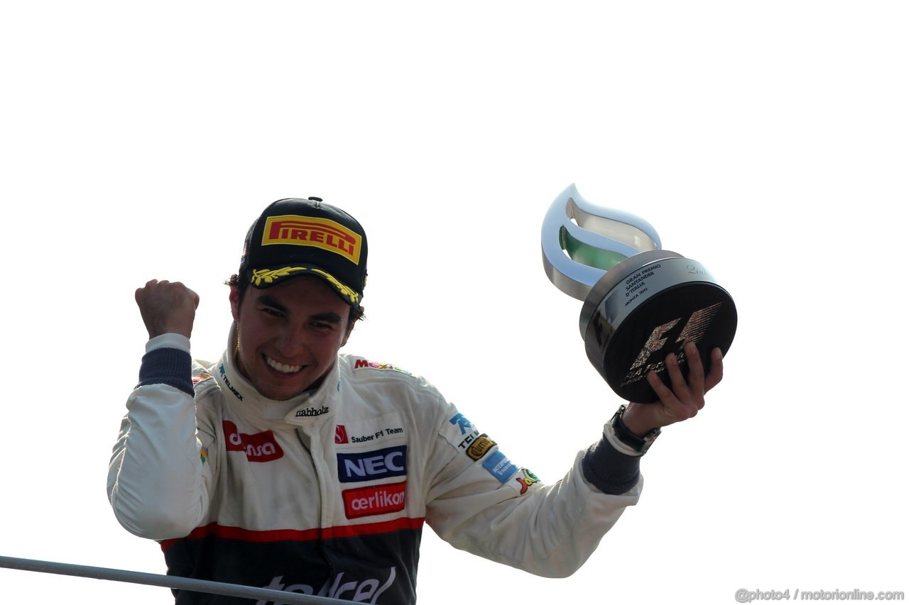 GP ITALIA, 09.09.2012- Gara,  secondo Sergio Prez (MEX) Sauber F1 Team C31 