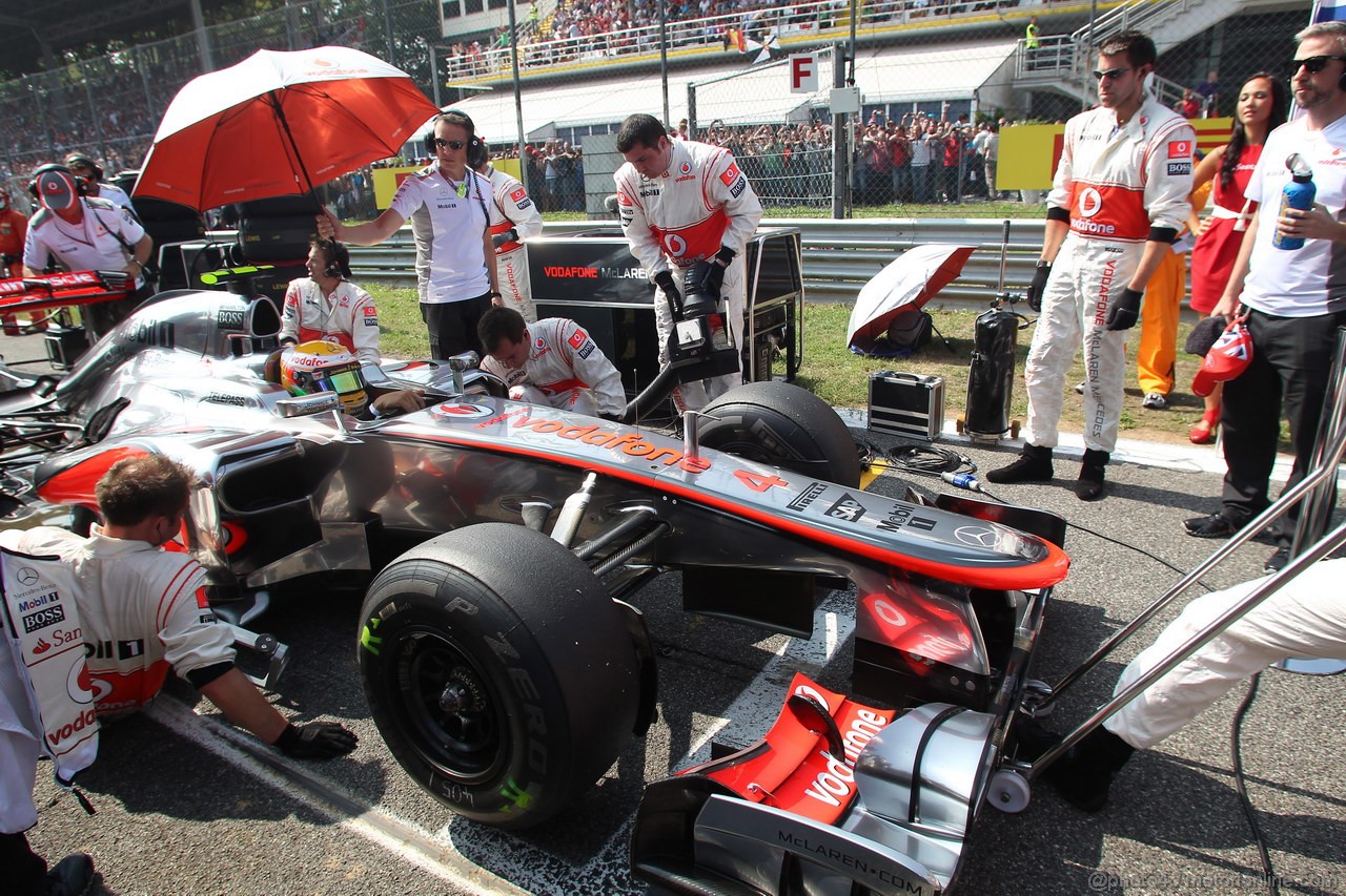 GP ITALIA, 09.09.2012- Gara,  Lewis Hamilton (GBR) McLaren Mercedes MP4-27