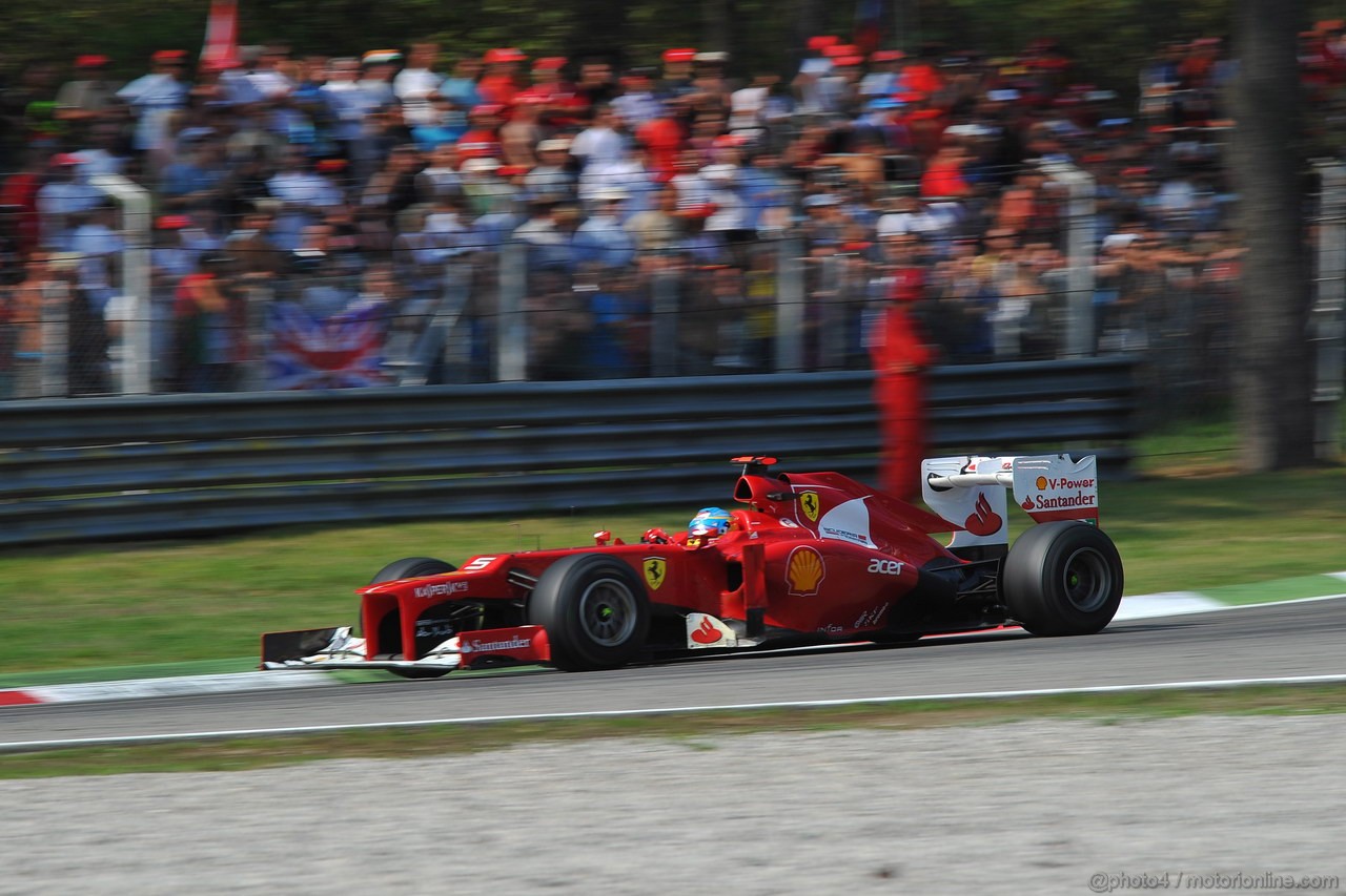 GP ITALIA, 09.09.2012- Gara, Fernando Alonso (ESP) Ferrari F2012 