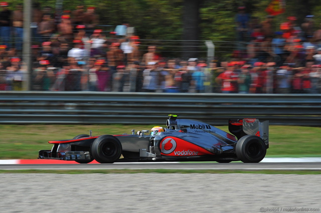 GP ITALIA, 09.09.2012- Gara, Lewis Hamilton (GBR) McLaren Mercedes MP4-27 