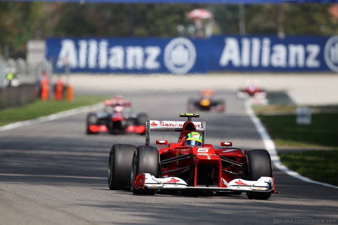 GP ITALIA, 09.09.2012- Gara, Felipe Massa (BRA) Ferrari F2012 