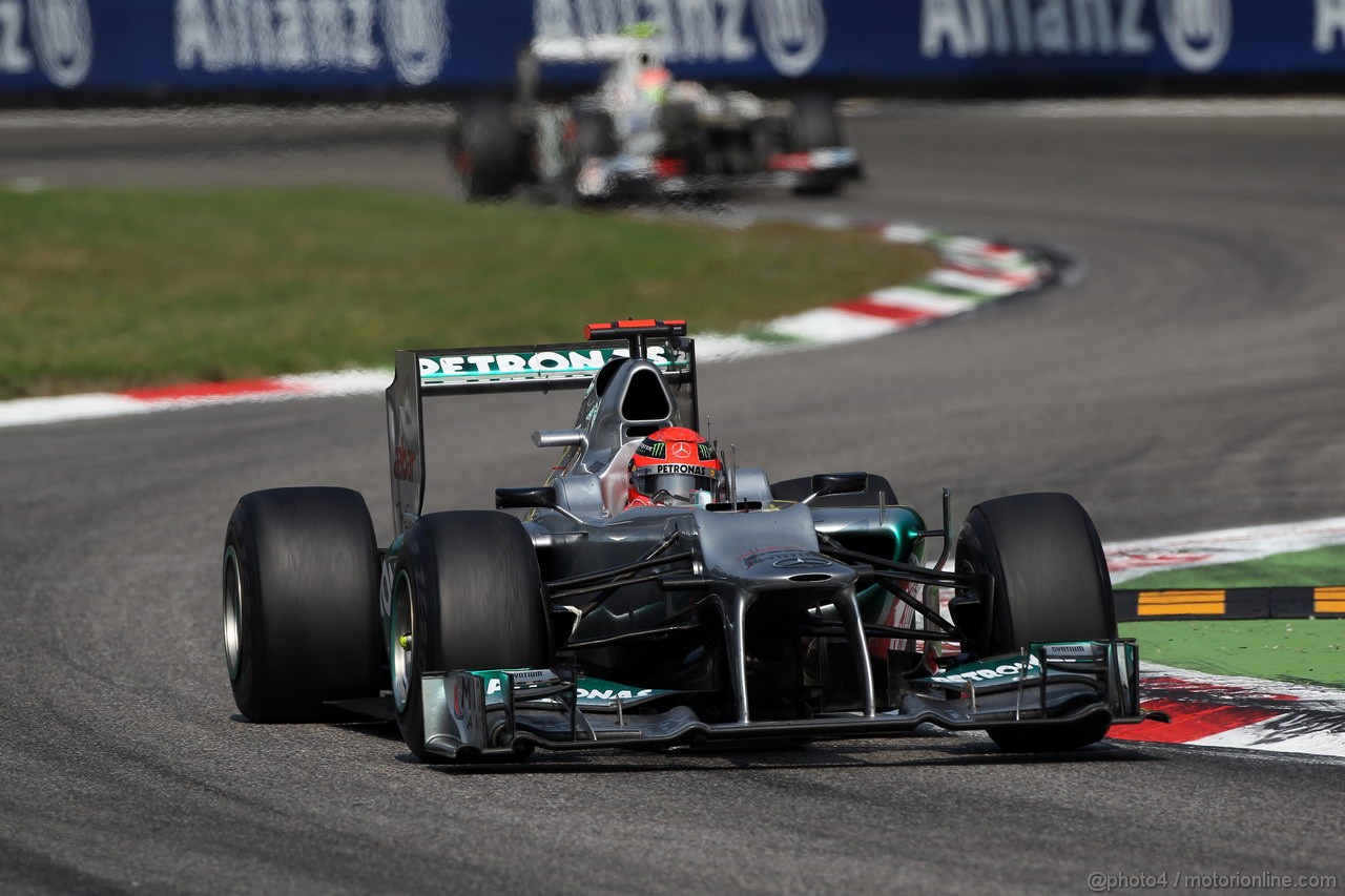 GP ITALIA, 09.09.2012- Gara, Michael Schumacher (GER) Mercedes AMG F1 W03 