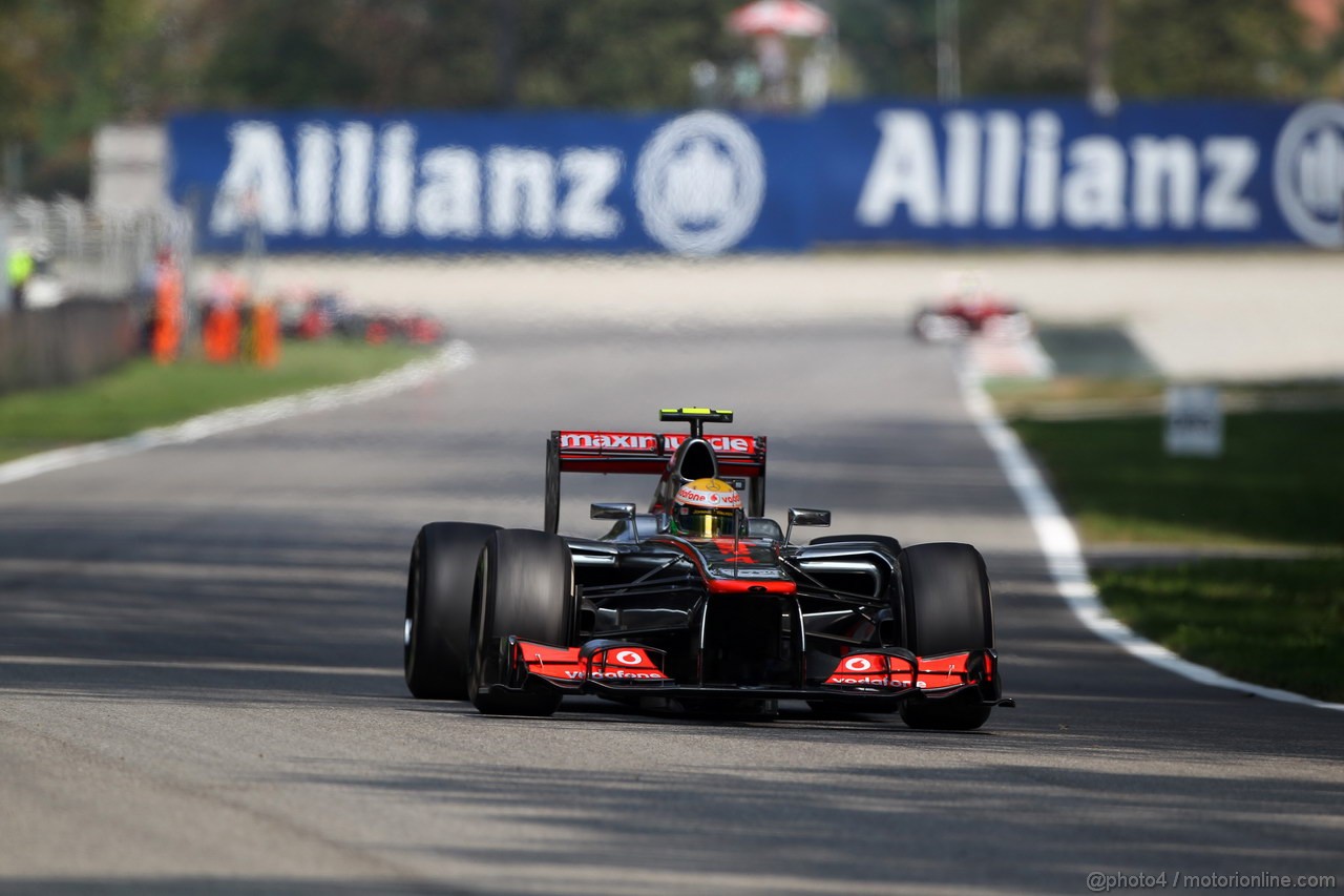 GP ITALIA, 09.09.2012- Gara, Lewis Hamilton (GBR) McLaren Mercedes MP4-27 