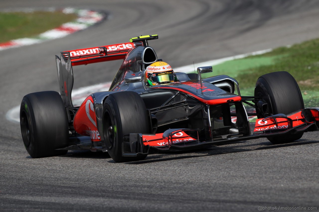 GP ITALIA, 09.09.2012- Gara, Lewis Hamilton (GBR) McLaren Mercedes MP4-27 