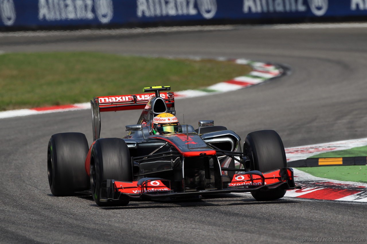 GP ITALIA, 09.09.2012- Gara, Lewis Hamilton (GBR) McLaren Mercedes MP4-27 