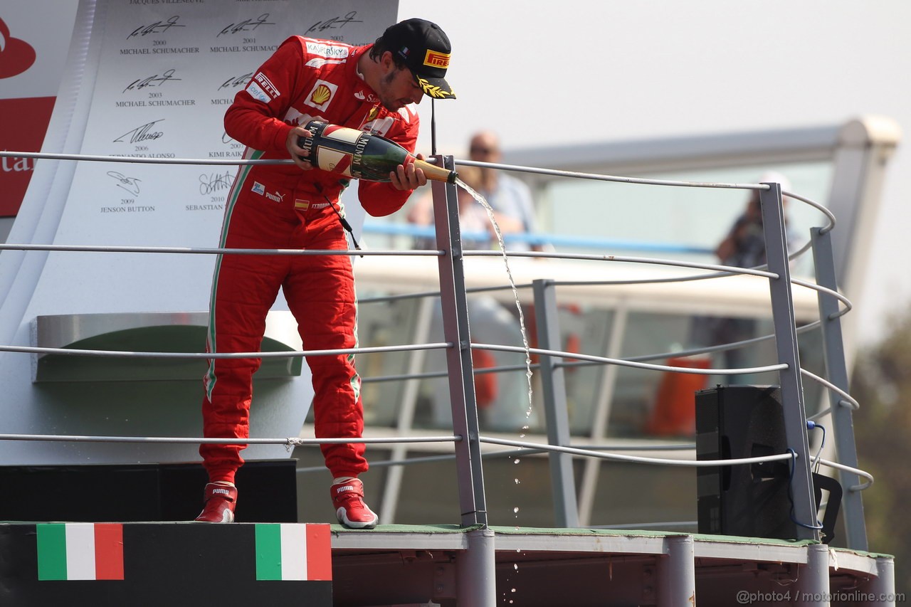 GP ITALIA, 09.09.2012- Gara, terzo Fernando Alonso (ESP) Ferrari F2012