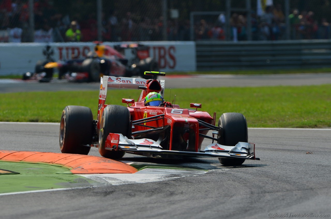 GP ITALIA, 09.09.2012- Gara, Felipe Massa (BRA) Ferrari F2012 