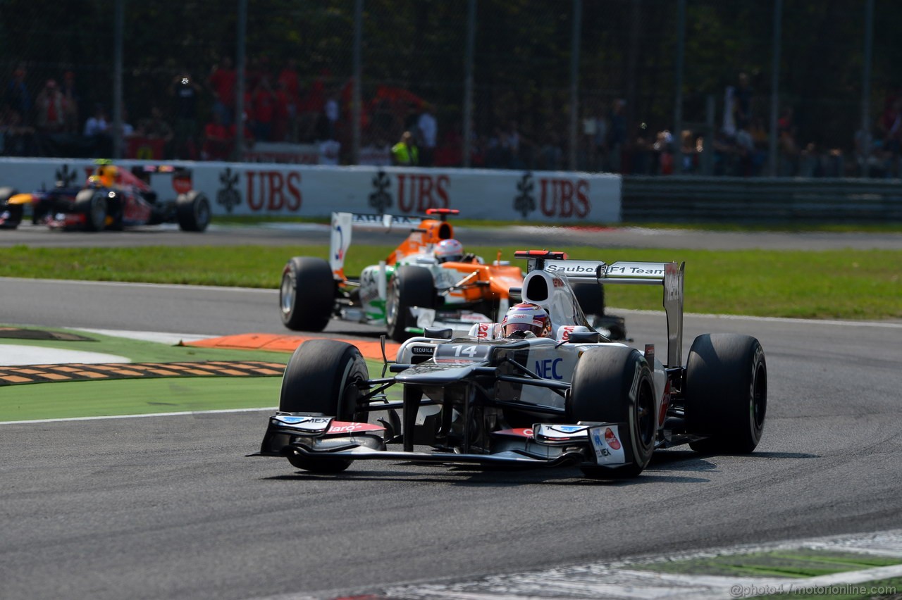 GP ITALIA, 09.09.2012- Gara, Kamui Kobayashi (JAP) Sauber F1 Team C31 