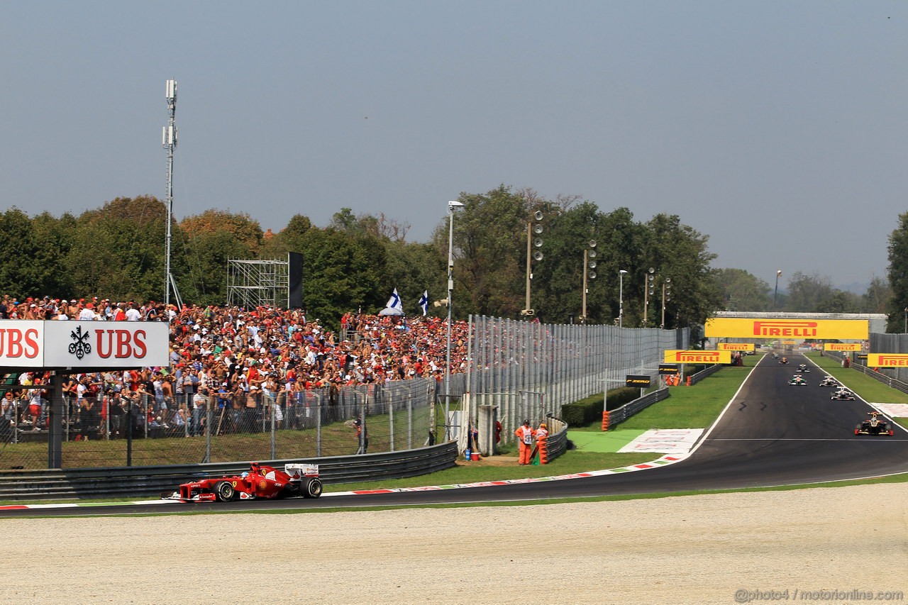 GP ITALIA, 09.09.2012- Gara, Fernando Alonso (ESP) Ferrari F2012 