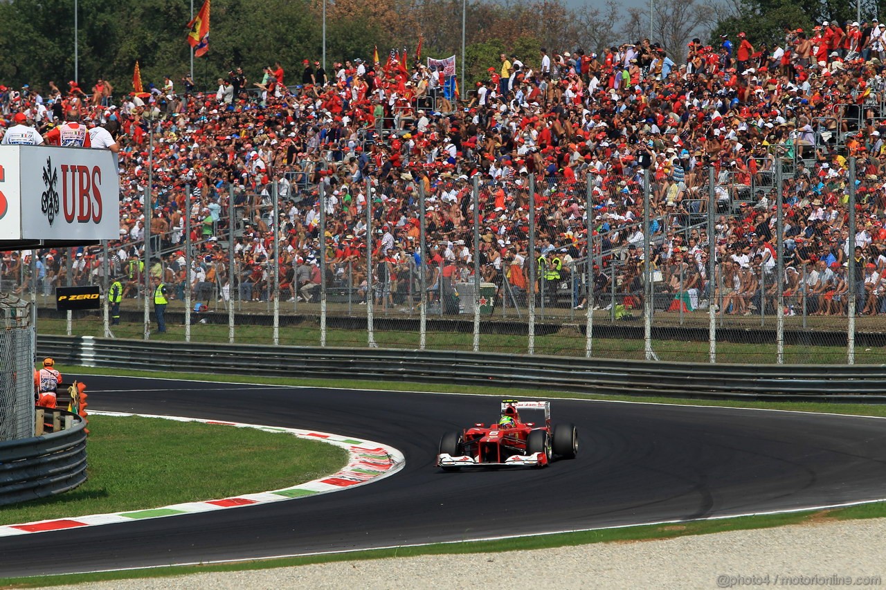 GP ITALIA, 09.09.2012- Gara, Felipe Massa (BRA) Ferrari F2012 