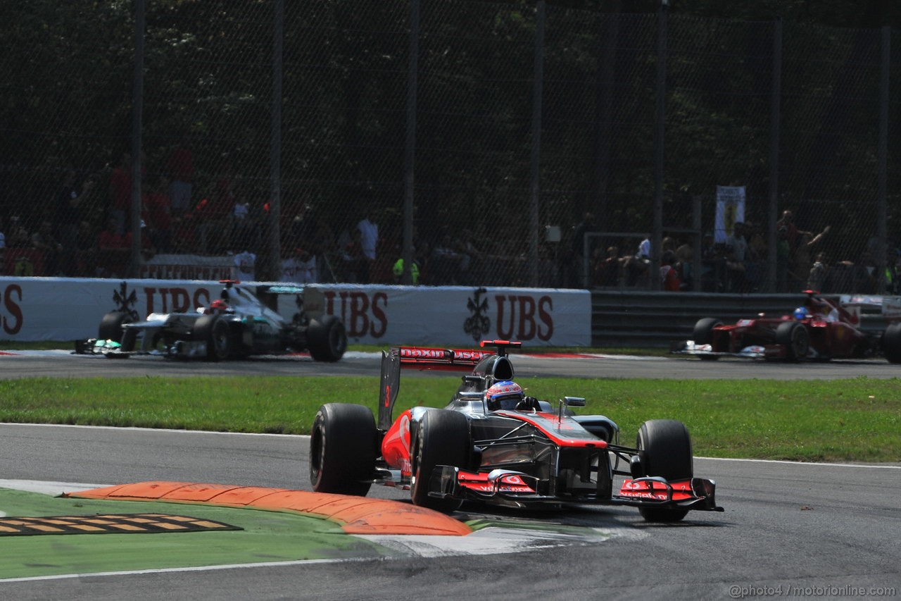 GP ITALIA, 09.09.2012- Gara, Jenson Button (GBR) McLaren Mercedes MP4-27 