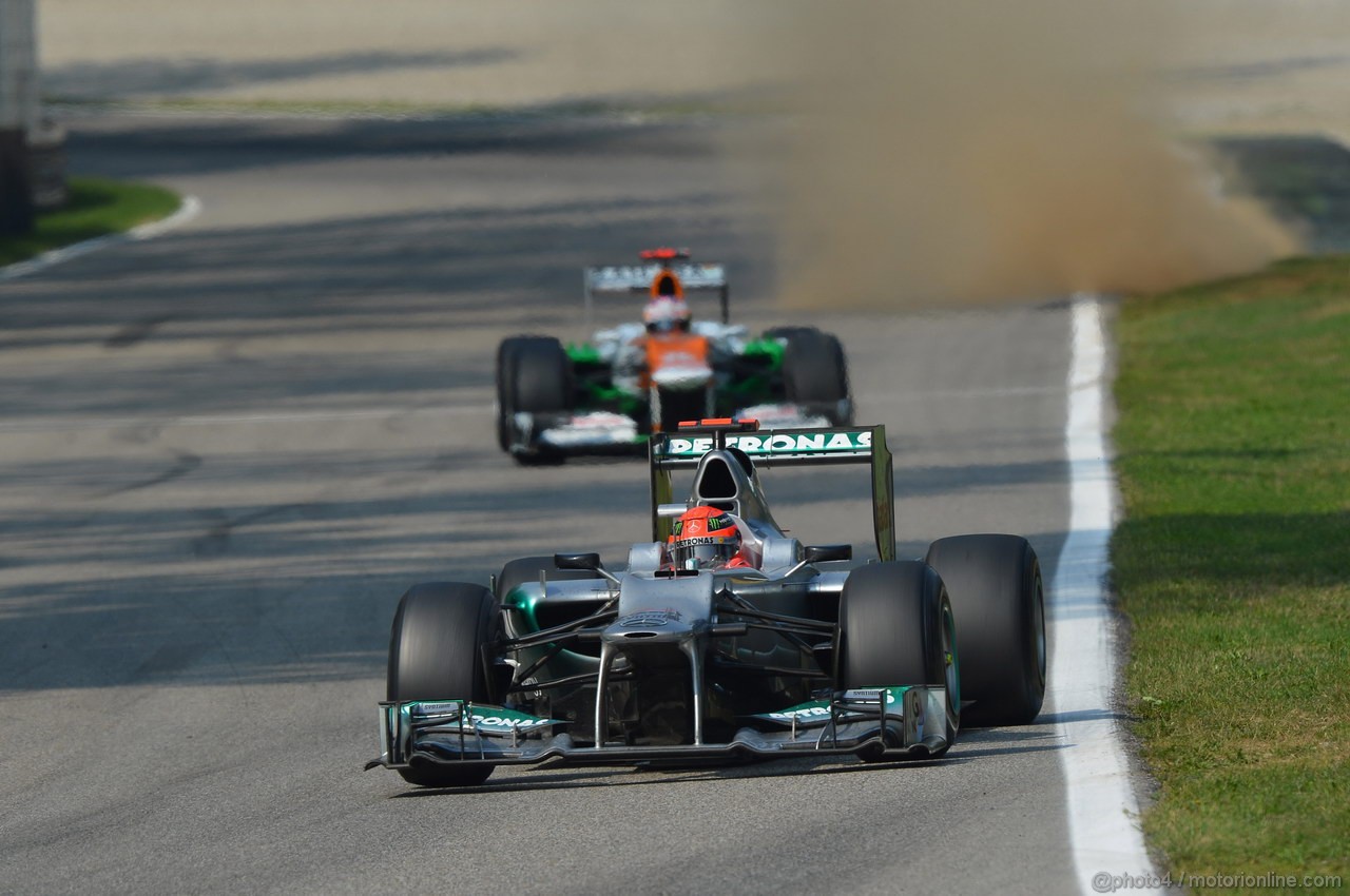 GP ITALIA, 09.09.2012- Gara, Michael Schumacher (GER) Mercedes AMG F1 W03 