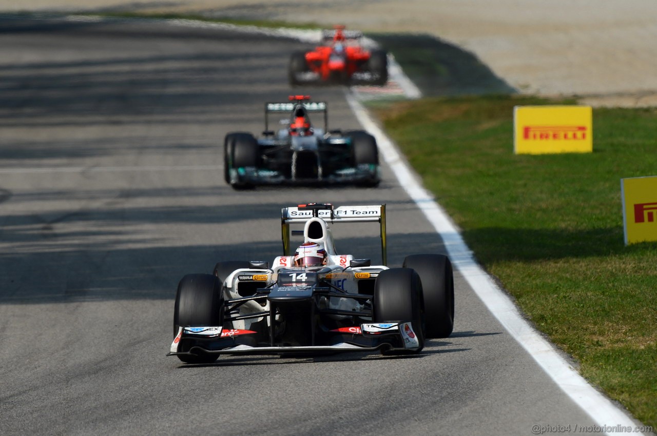GP ITALIA, 09.09.2012- Gara, Kamui Kobayashi (JAP) Sauber F1 Team C31 