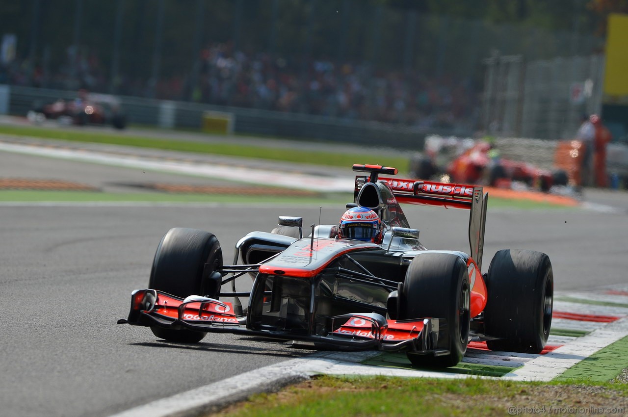 GP ITALIA, 09.09.2012- Gara, Jenson Button (GBR) McLaren Mercedes MP4-27 