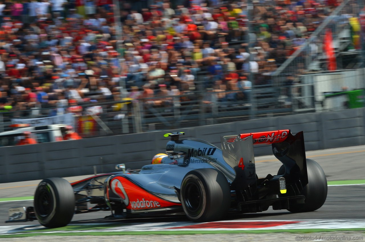 GP ITALIA, 09.09.2012- Gara, Lewis Hamilton (GBR) McLaren Mercedes MP4-27 