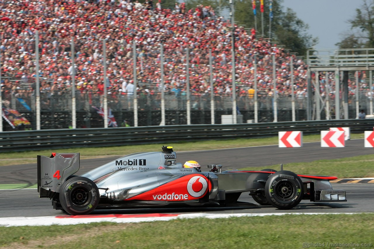 GP ITALIA, 09.09.2012- Gara, Lewis Hamilton (GBR) McLaren Mercedes MP4-27 