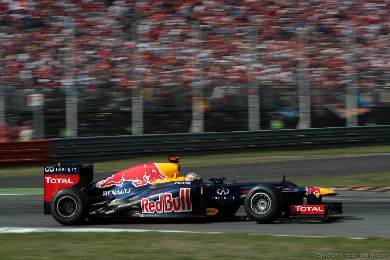 GP ITALIA, 09.09.2012- Gara, Sebastian Vettel (GER) Red Bull Racing RB8 