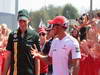 GP ITALIA, 09.09.2012- Vitaly Petrov (RUS) Caterham F1 Team CT01  e Lewis Hamilton (GBR) McLaren Mercedes MP4-27 