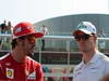 GP ITALIA, 09.09.2012- Fernando Alonso (ESP) Ferrari F2012 e Nico Hulkenberg (GER) Sahara Force India F1 Team VJM05 