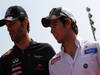 GP ITALIA, 09.09.2012- Mark Webber (AUS) Red Bull Racing RB8 e Sergio Prez (MEX) Sauber F1 Team C31 