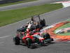 GP ITALIA, 09.09.2012- Gara,  Charles Pic (FRA) Marussia F1 Team MR01 davanti a Narain Karthikeyan (IND) HRT Formula 1 Team F112 