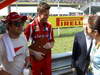 GP ITALIA, 09.09.2012- Gara,  Felipe Massa (BRA) Ferrari F2012 e Rob Smedley, (GBR), Ferrari, Track Engineer of Felipe Massa (BRA) with Michelle Yeoh, wife of Jean Todt (FRA) e Jean Todt (FRA), President FIA 