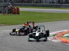 GP ITALIA, 09.09.2012- Gara,  Mark Webber (AUS) Red Bull Racing RB8 e Nico Rosberg (GER) Mercedes AMG F1 W03 