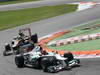 GP ITALIA, 09.09.2012- Gara,  Michael Schumacher (GER) Mercedes AMG F1 W03 davanti a Kimi Raikkonen (FIN) Lotus F1 Team E20 