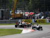 GP ITALIA, 09.09.2012- Gara,  Michael Schumacher (GER) Mercedes AMG F1 W03 davanti a Kimi Raikkonen (FIN) Lotus F1 Team E20 e Nico Hulkenberg (GER) Sahara Force India F1 Team VJM05 