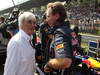 GP ITALIA, 09.09.2012- Gara,  Bernie Ecclestone (GBR), President e CEO of Formula One Management  Christian Horner (GBR), Red Bull Racing, Sporting Director 