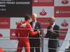 GP ITALIA, 09.09.2012- Gara,  terzo Fernando Alonso (ESP) Ferrari F2012 e Dr. Angelo Sticchi Damiani (ITA) Aci Csai President