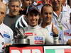 GP ITALIA, 09.09.2012- Gara, Festeggiamenti, secondo Sergio Prez (MEX) Sauber F1 Team C31