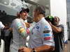 GP ITALIA, 09.09.2012- Gara, Festeggiamenti, secondo Sergio Prez (MEX) Sauber F1 Team C31