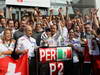 GP ITALIA, 09.09.2012- Gara, Festeggiamenti, secondo Sergio Prez (MEX) Sauber F1 Team C31