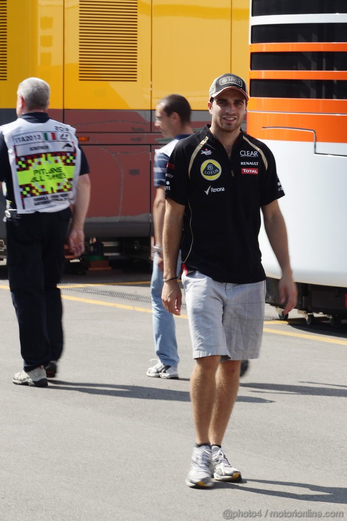 GP ITALIA, 06.09.2012- Jerome D'Ambrosio (BEL), Lotus F1 Team E20 