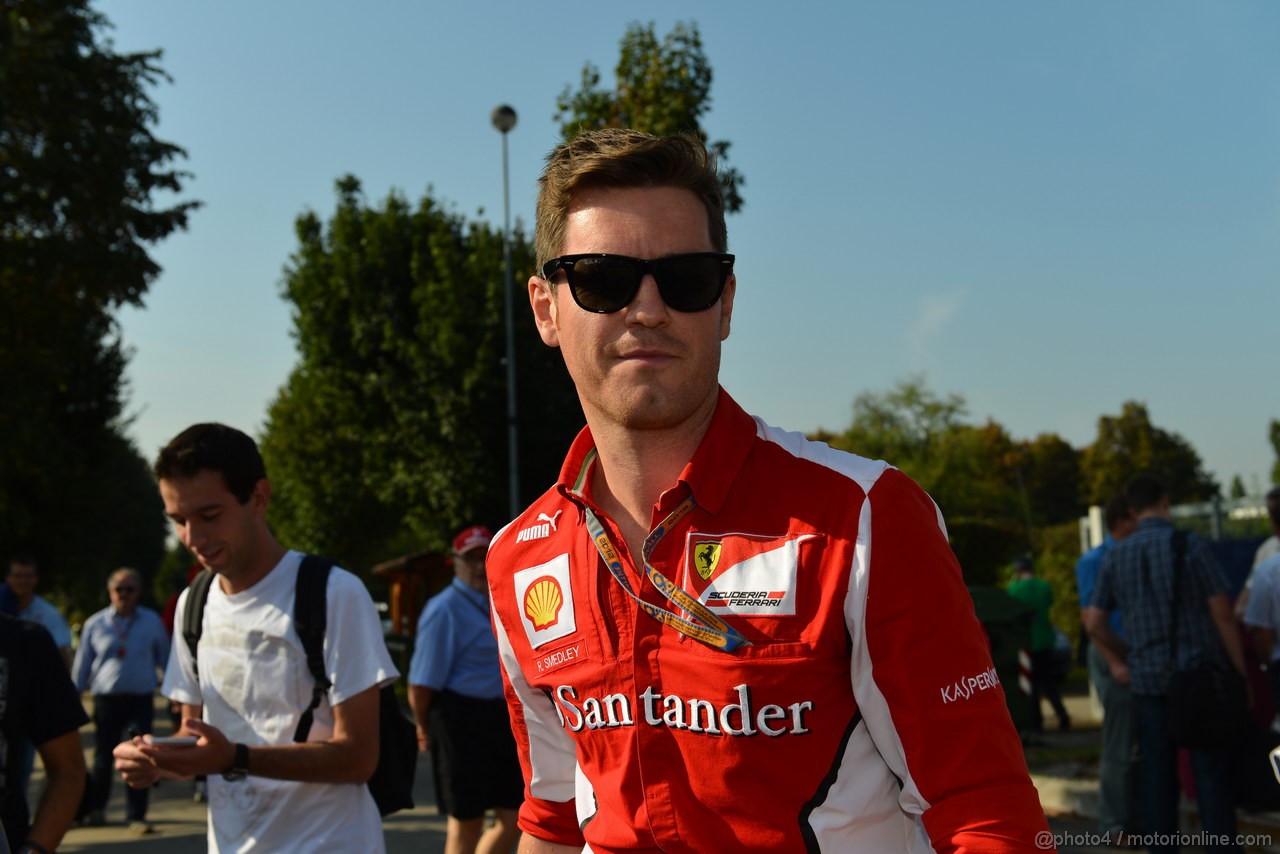 GP ITALIA, 06.09.2012- Rob Smedley, (GBR), Ferrari, Track Engineer of Felipe Massa (BRA) 