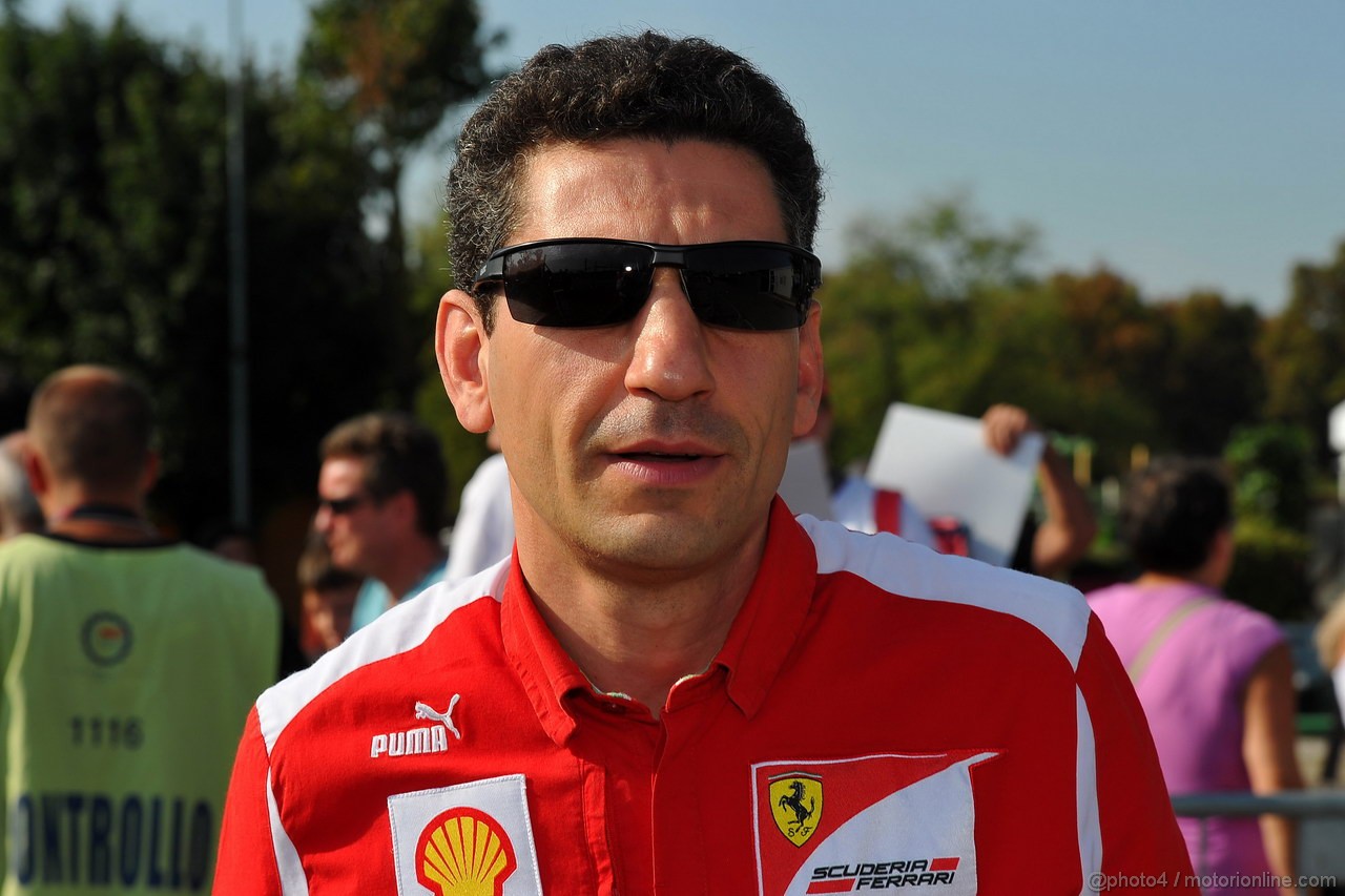 GP ITALIA, 06.09.2012- Andrea Stella (ITA) Ferrari Gara Engineer 