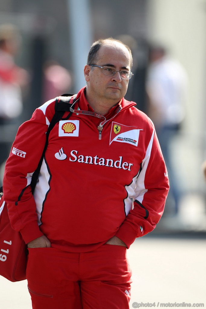 GP ITALIA, 06.09.2012- Luca Colajanni (ITA), Ferrari, Press Office
