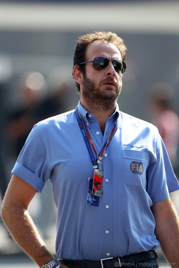 GP ITALIA, 06.09.2012- Matteo Bonciani (ITA) FIA Head of communications 
